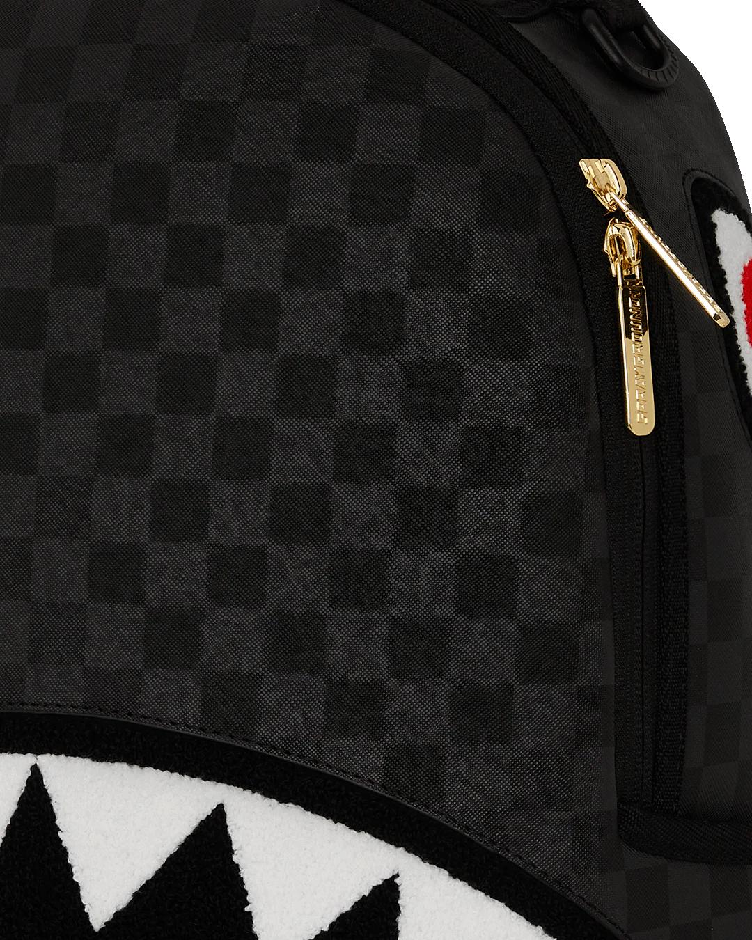 Sprayground Exclusive | LIGHTS OUT SHARKS IN PARIS CHENILLE SHARK BACKPACK