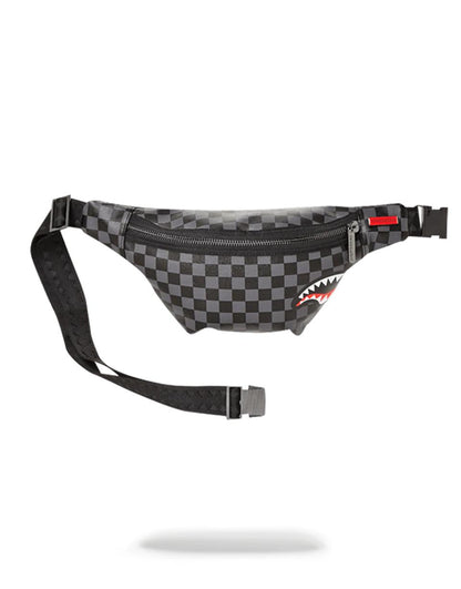 Sprayground Premium | SHARKS IN PARIS (BLACK CHECKERED EDITION) CROSSBODY