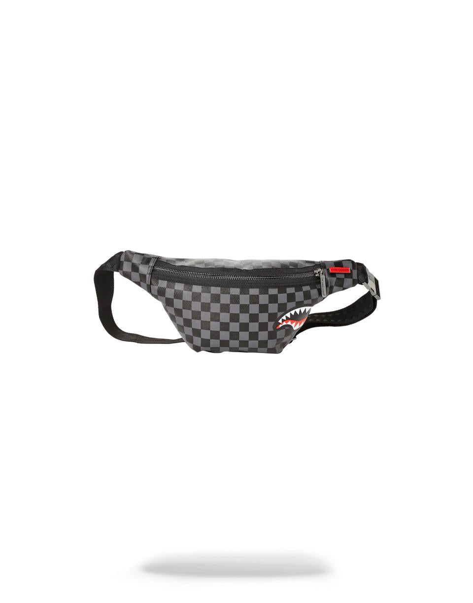 Sprayground Premium | SHARKS IN PARIS (BLACK CHECKERED EDITION) CROSSBODY