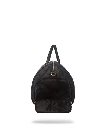 Sprayground Featured | NOIR QUILT GOLD CHAIN SHARK DUFFLE