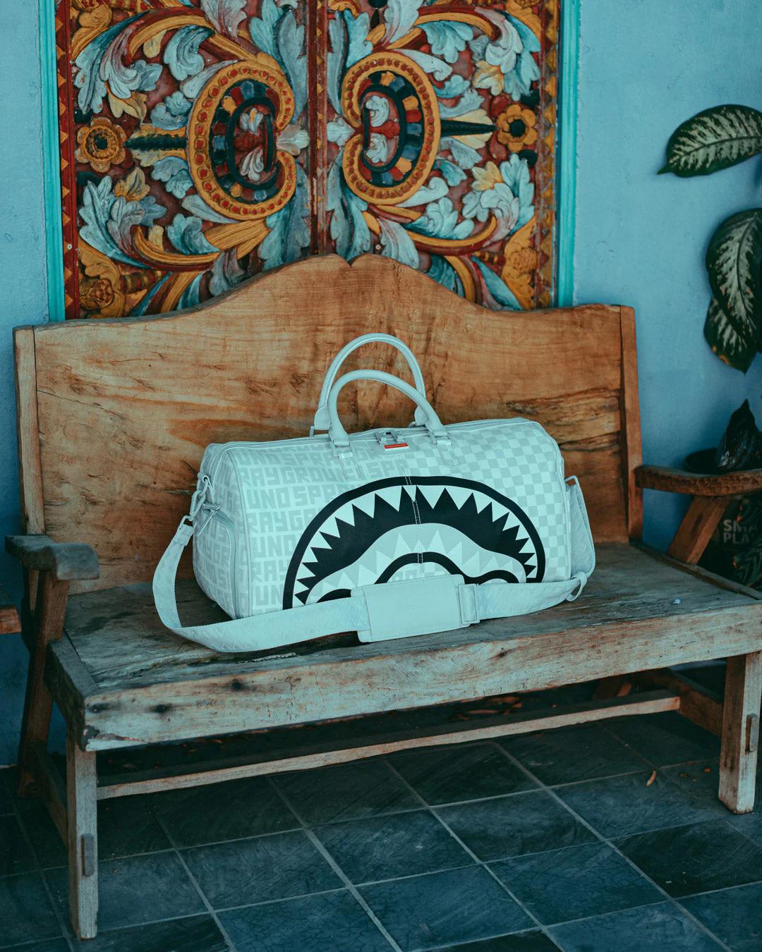 Sprayground Best Seller | SPLIT THE CHECK (PEARL) DUFFLE