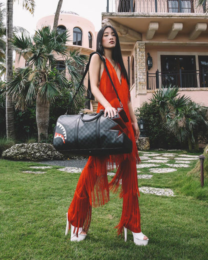 Sprayground Trending | SHARK BITE SHARKS IN PARIS GRAY DUFFLE