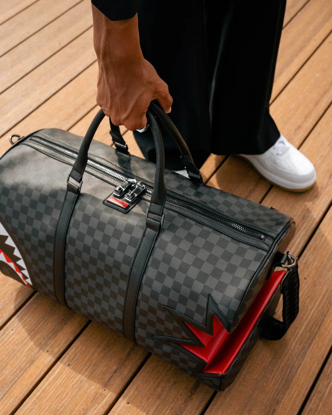 Sprayground Trending | SHARK BITE SHARKS IN PARIS GRAY DUFFLE