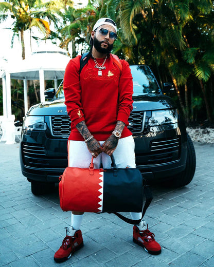 Sprayground New | VERTICAL SHARK CUT & SEW DUFFLE