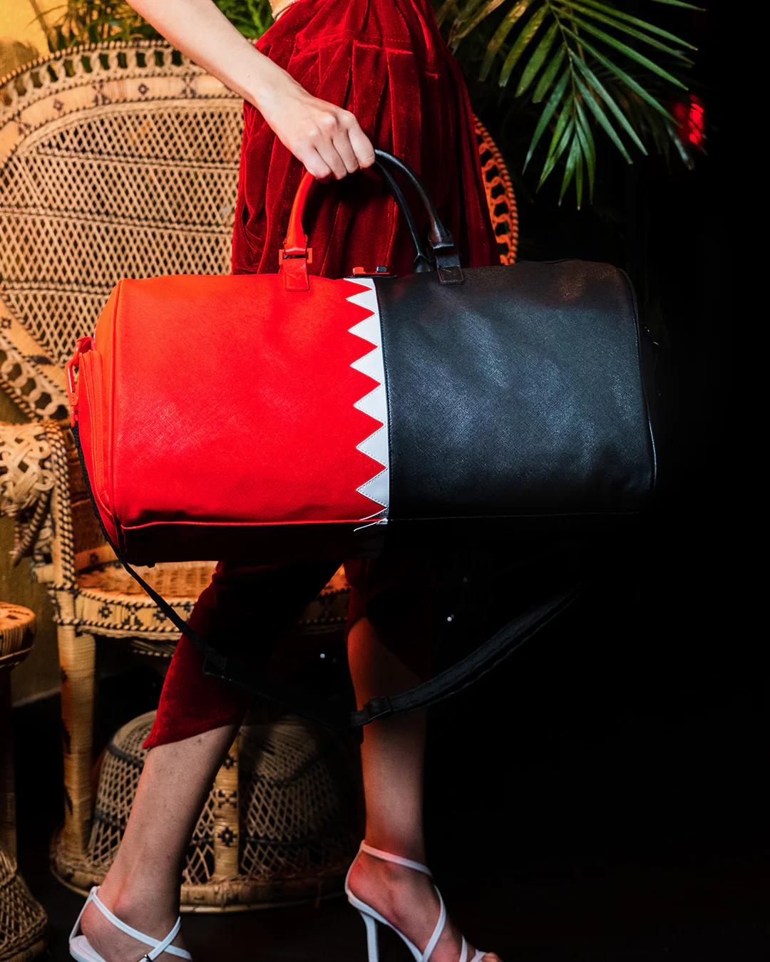 Sprayground New | VERTICAL SHARK CUT & SEW DUFFLE