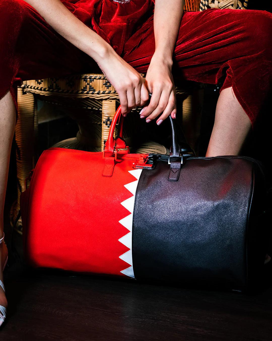 Sprayground New | VERTICAL SHARK CUT & SEW DUFFLE