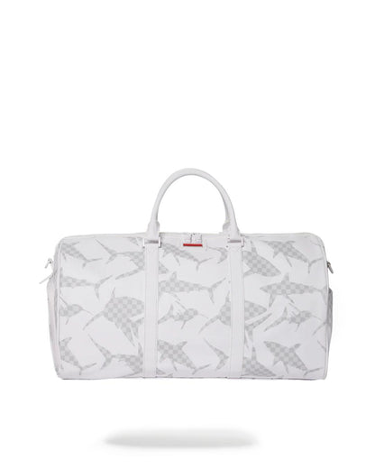 Sprayground Classic | SHARK CHECK (WHITE) DUFFLE