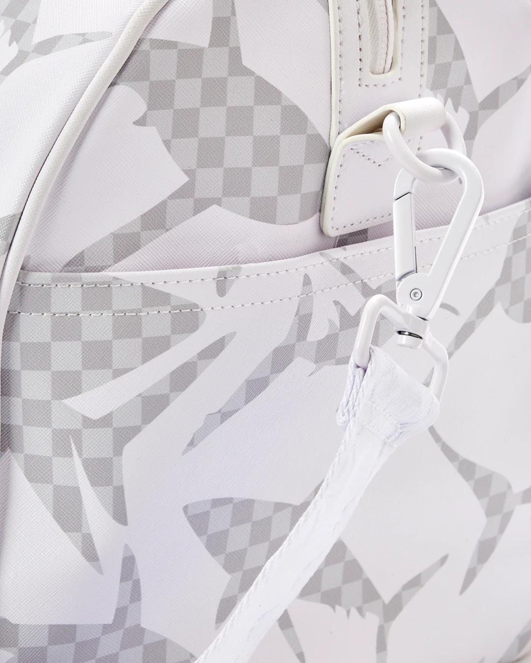 Sprayground Classic | SHARK CHECK (WHITE) DUFFLE
