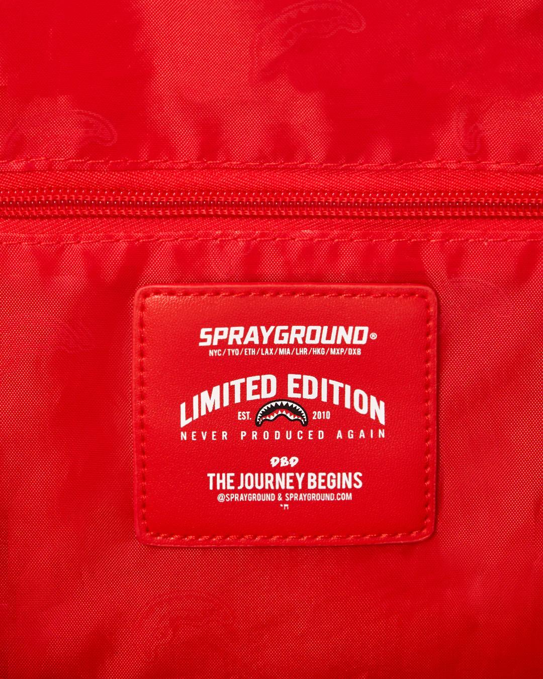 Sprayground Classic | SHARK CHECK (WHITE) DUFFLE