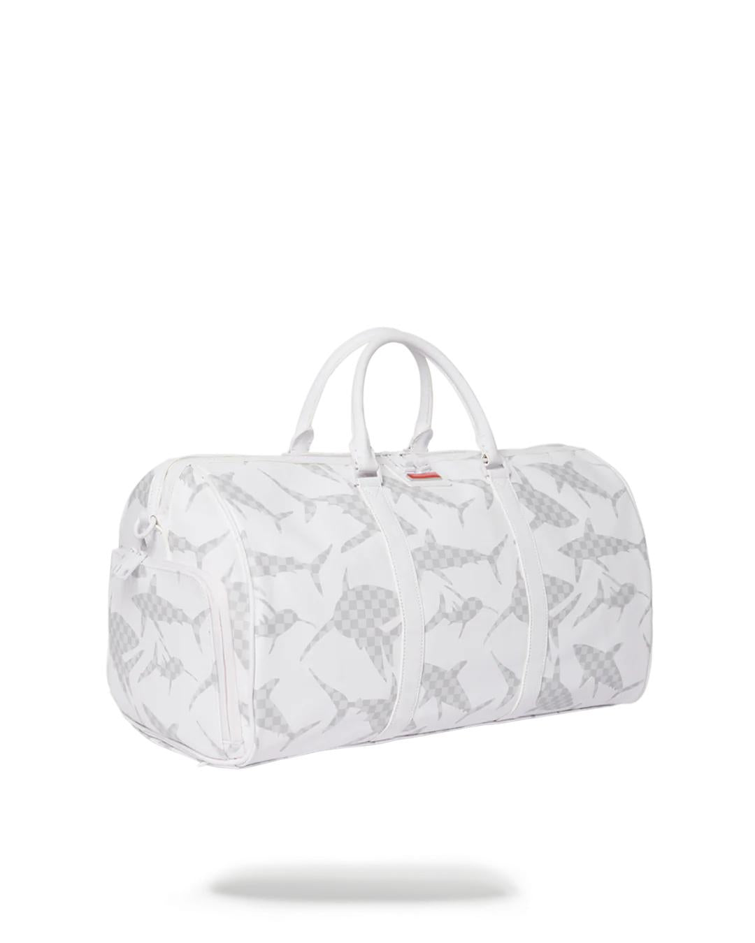 Sprayground Classic | SHARK CHECK (WHITE) DUFFLE