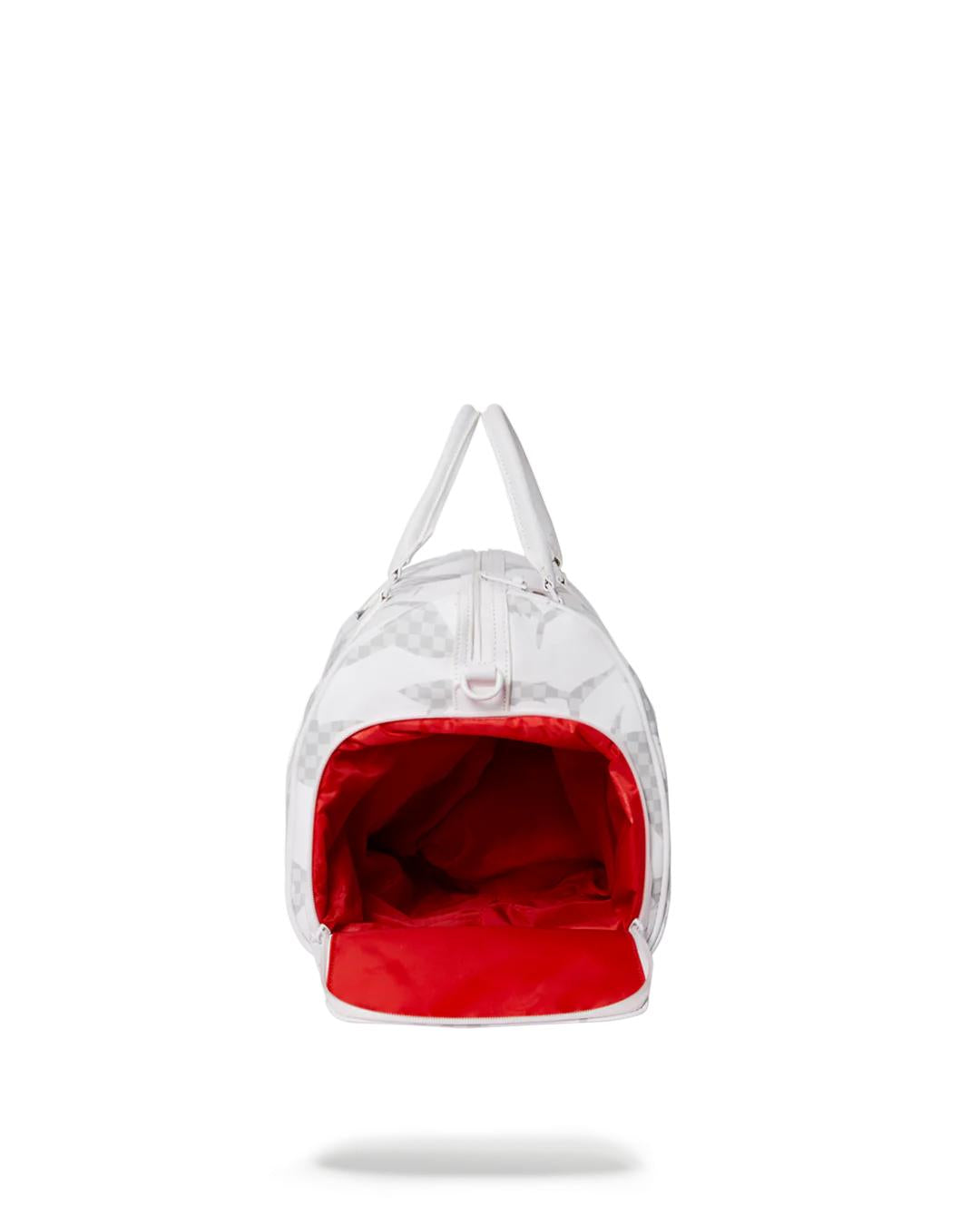 Sprayground Classic | SHARK CHECK (WHITE) DUFFLE