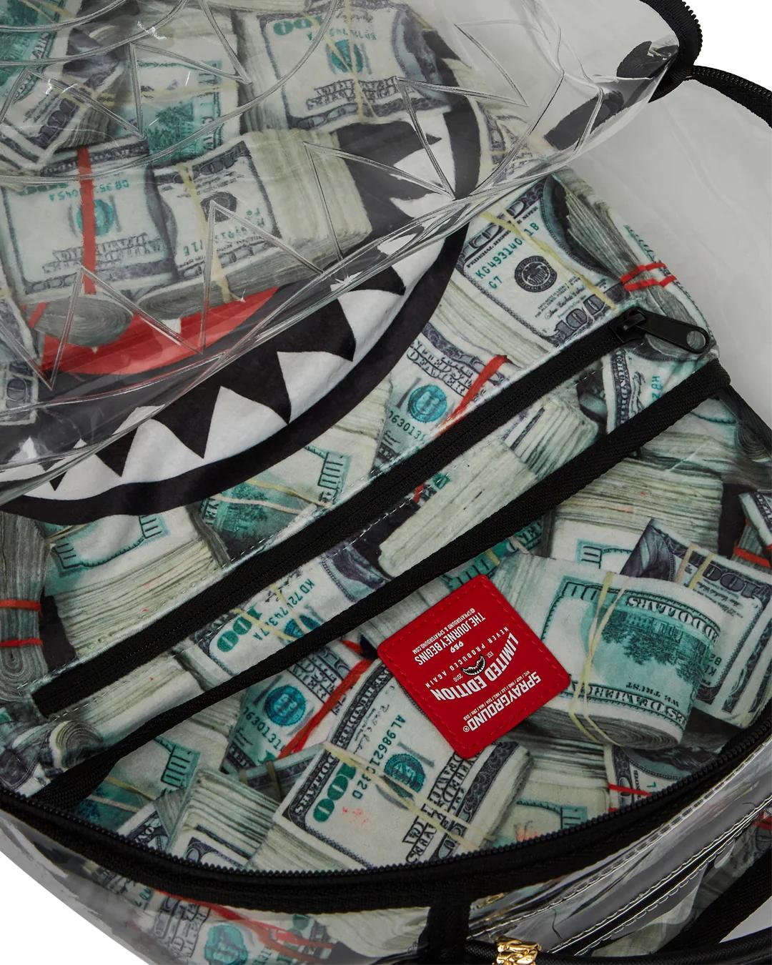 Sprayground Signature | CLEAR BACKPACK - MONEY CHOMP
