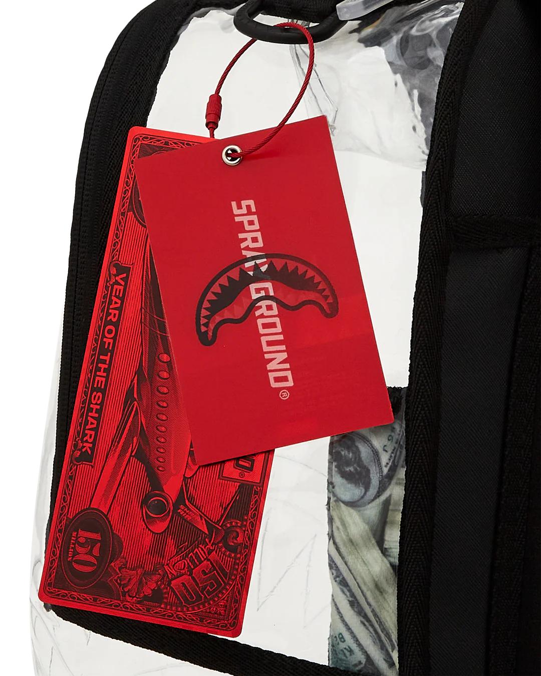 Sprayground Signature | CLEAR BACKPACK - MONEY CHOMP