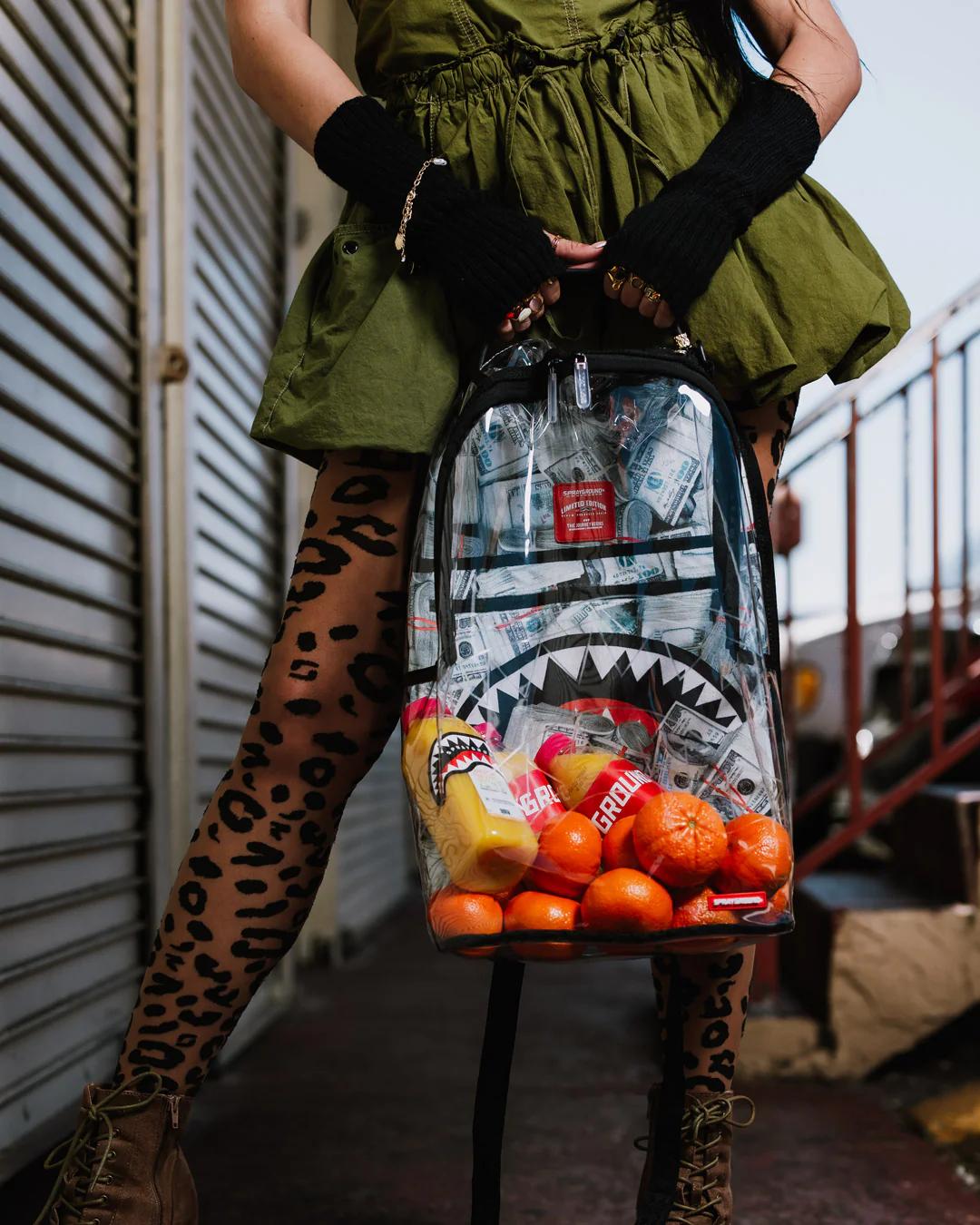 Sprayground Signature | CLEAR BACKPACK - MONEY CHOMP