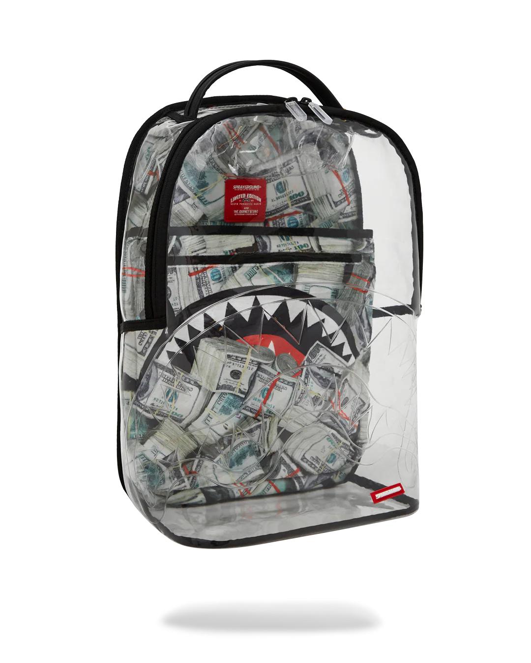 Sprayground Signature | CLEAR BACKPACK - MONEY CHOMP