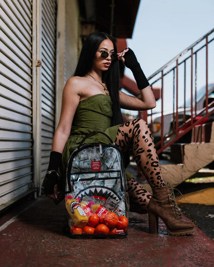 Sprayground Signature | CLEAR BACKPACK - MONEY CHOMP