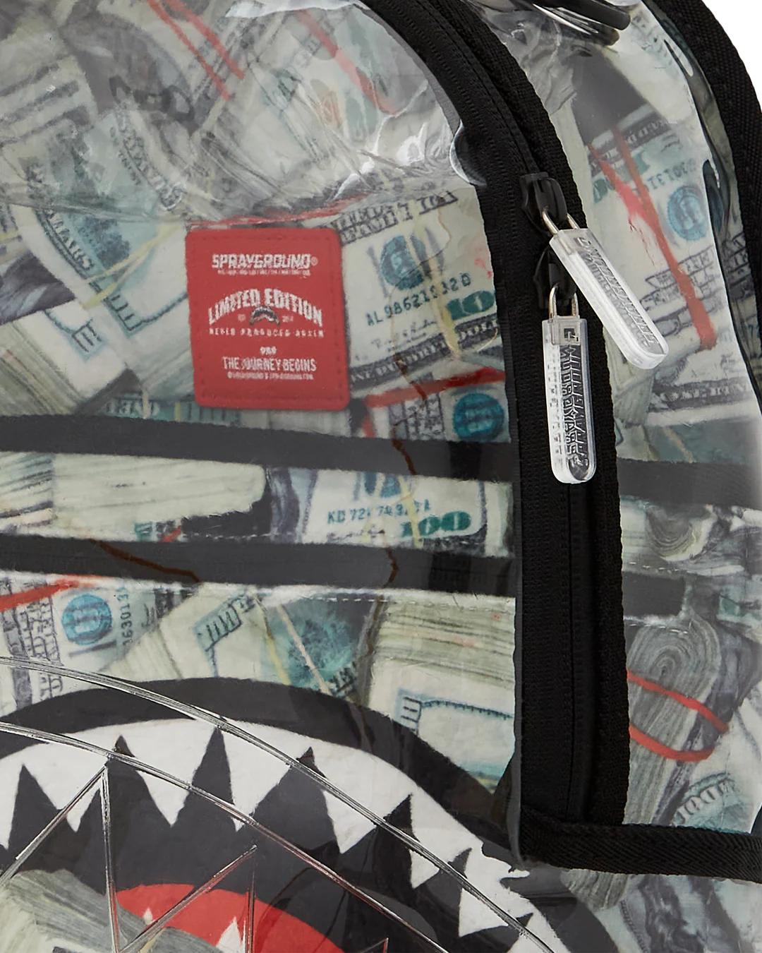Sprayground Signature | CLEAR BACKPACK - MONEY CHOMP