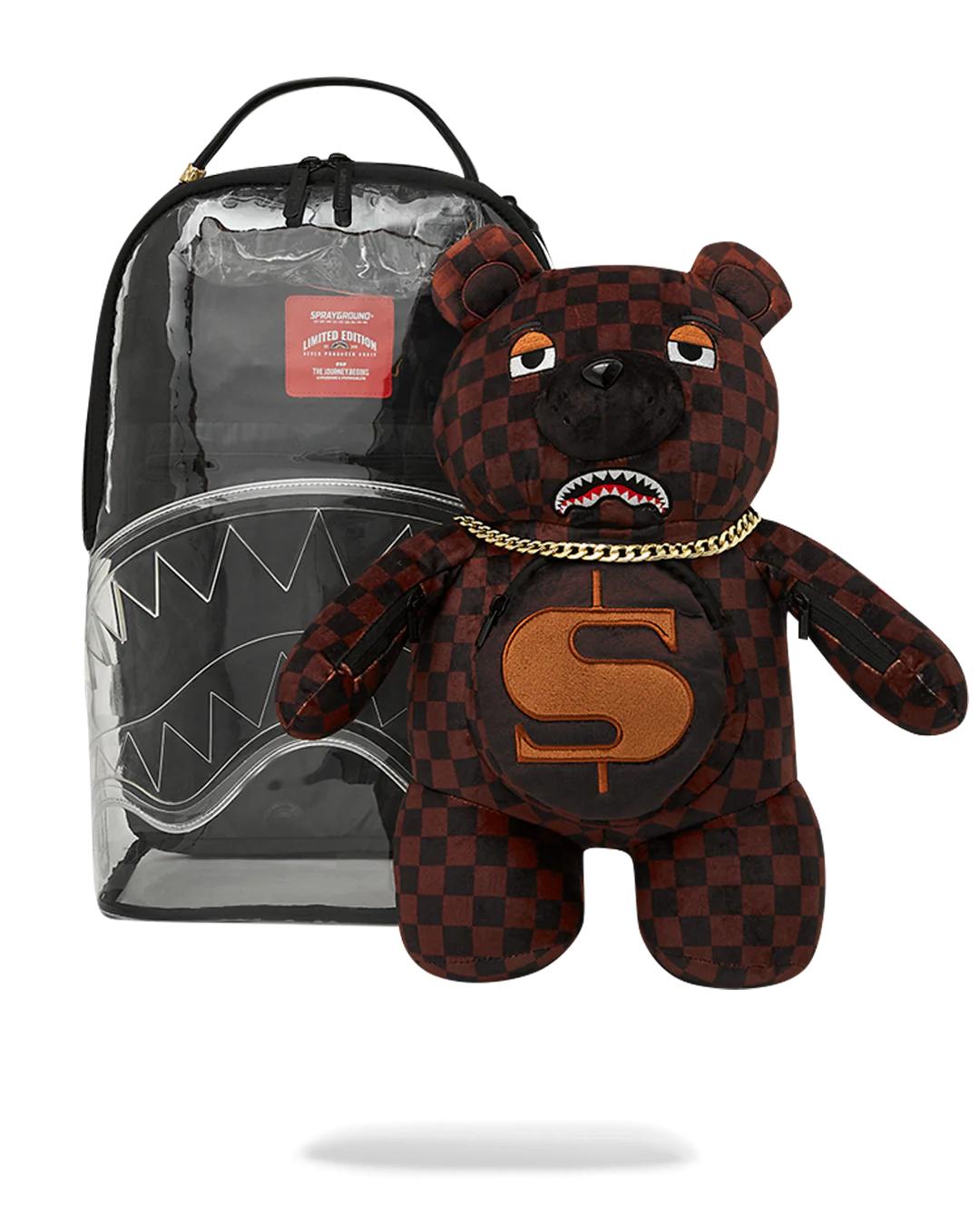 Sprayground Classic | CLEAR BACKPACK - SHARKS IN PARIS BEAR