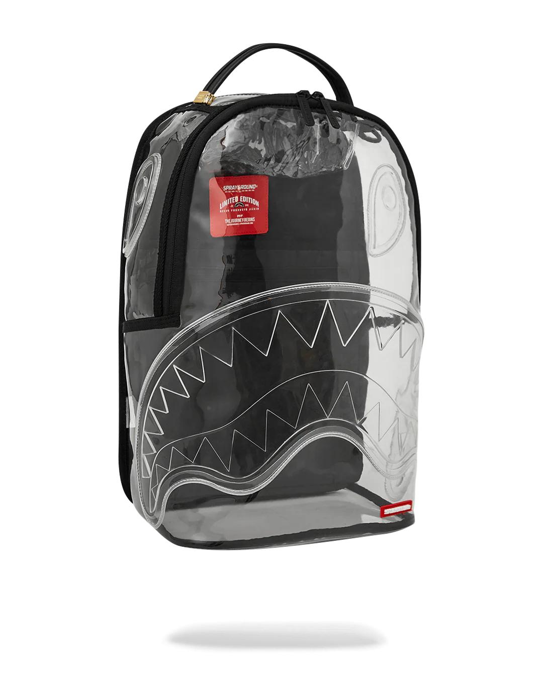 Sprayground Classic | CLEAR BACKPACK - SHARKS IN PARIS BEAR