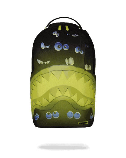Sprayground Best Seller | EYES ALL A GLOW (GLOW IN THE DARK) DLXR BACKPACK
