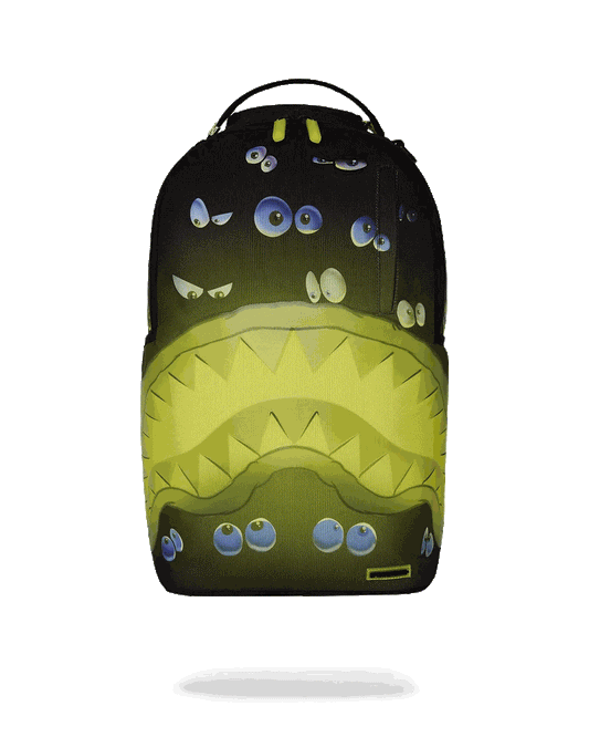 Sprayground Best Seller | EYES ALL A GLOW (GLOW IN THE DARK) DLXR BACKPACK