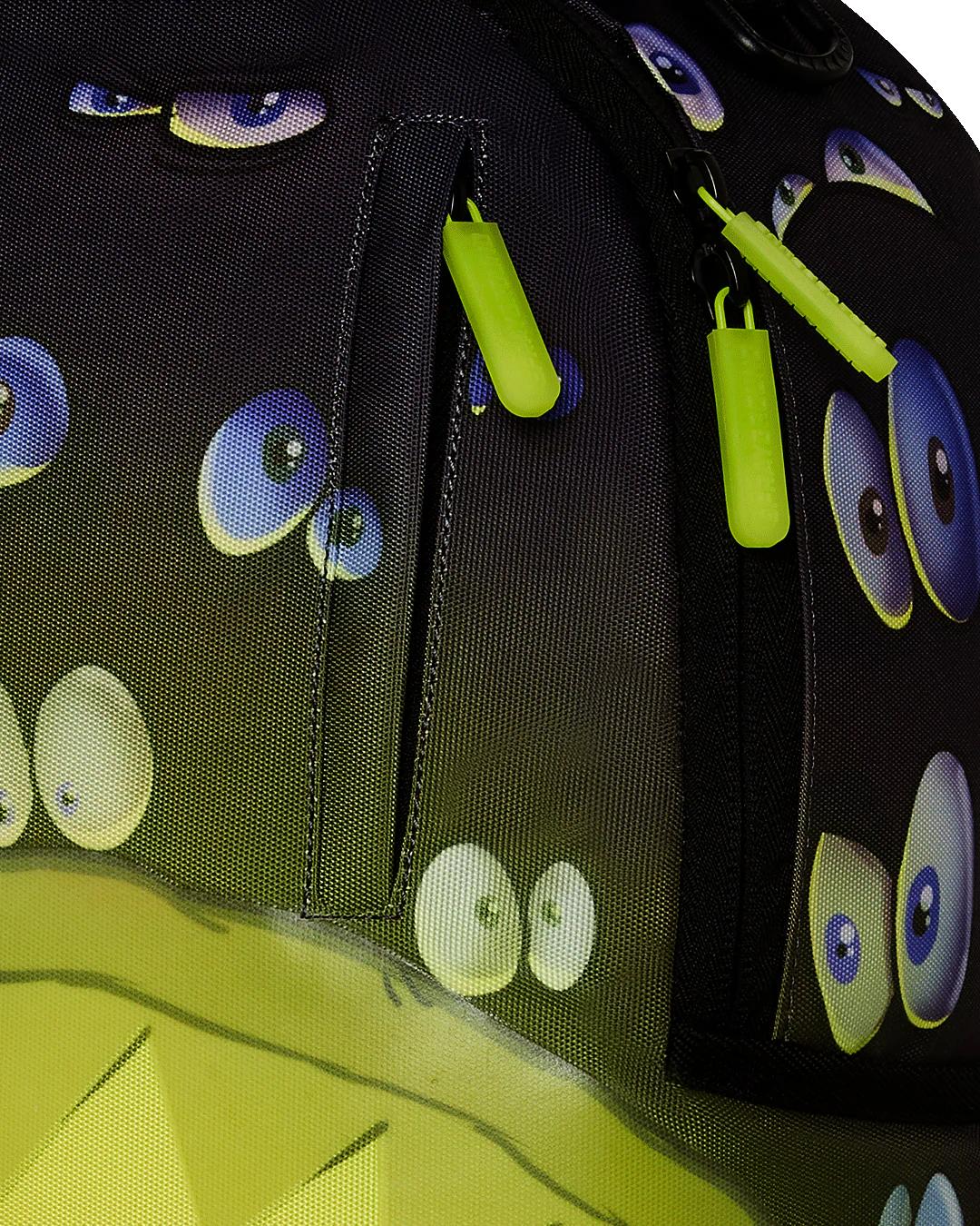 Sprayground Best Seller | EYES ALL A GLOW (GLOW IN THE DARK) DLXR BACKPACK