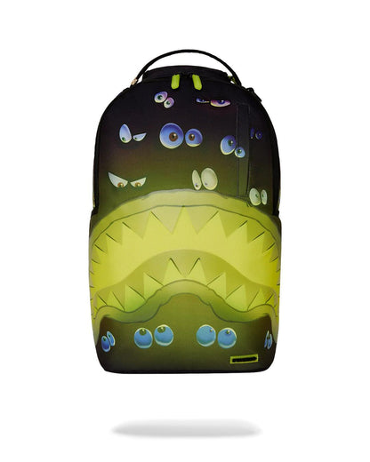 Sprayground Best Seller | EYES ALL A GLOW (GLOW IN THE DARK) DLXR BACKPACK