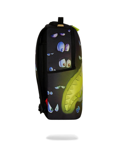 Sprayground Best Seller | EYES ALL A GLOW (GLOW IN THE DARK) DLXR BACKPACK