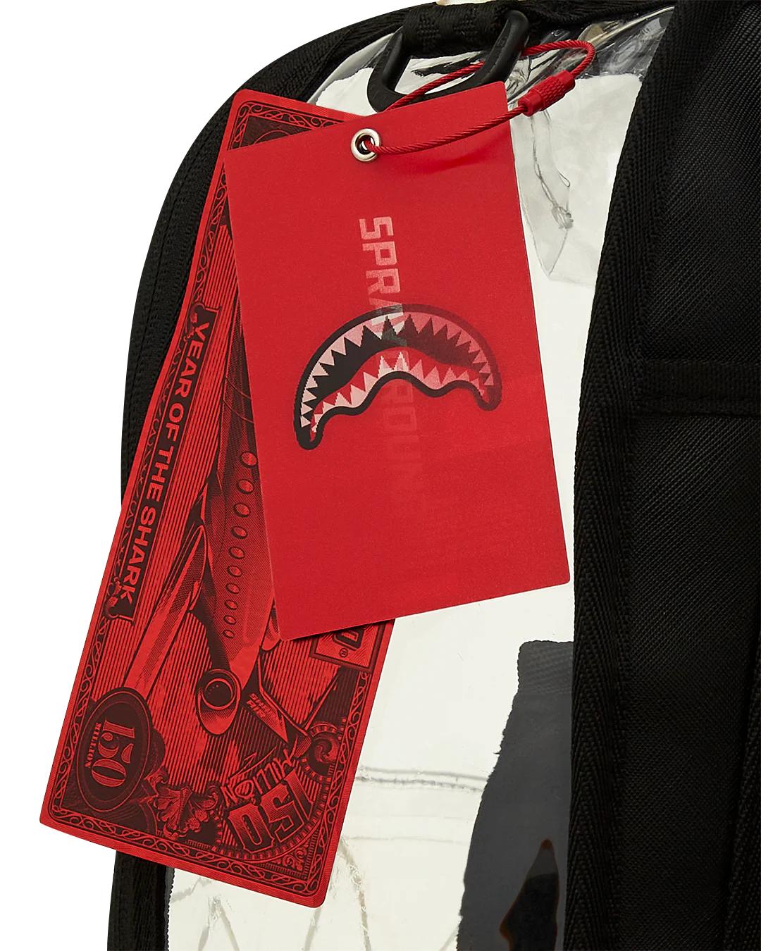 Sprayground Popular | CLEAR BACKPACK - SHARK CENTRAL