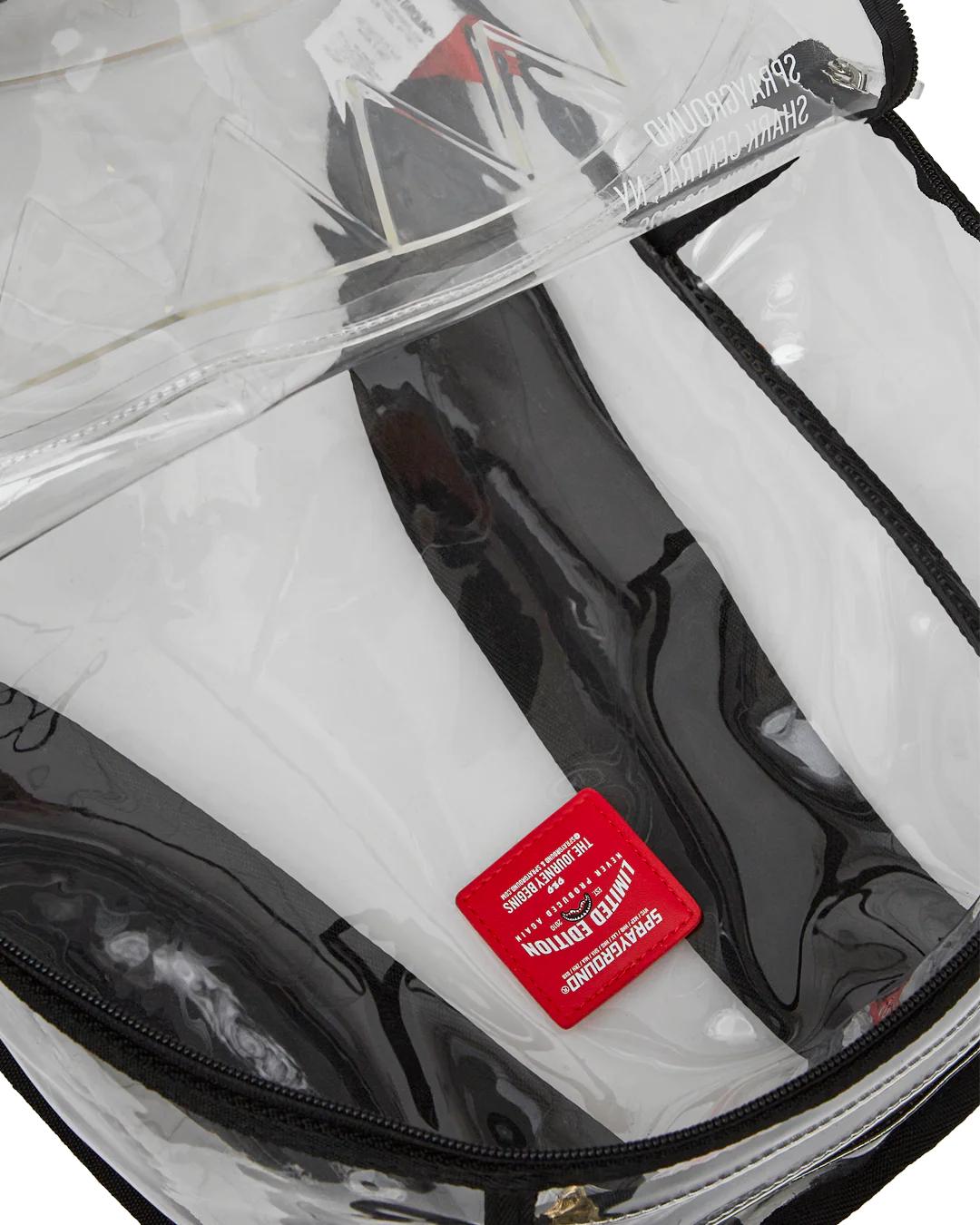 Sprayground Trending | 100% CLEAR BACKPACK - SHARK CENTRAL