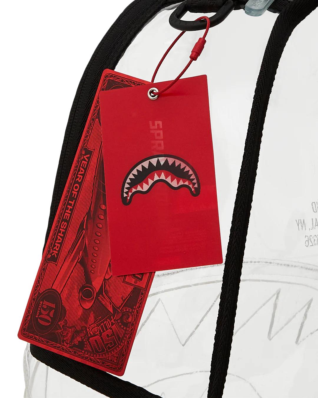 Sprayground Trending | 100% CLEAR BACKPACK - SHARK CENTRAL