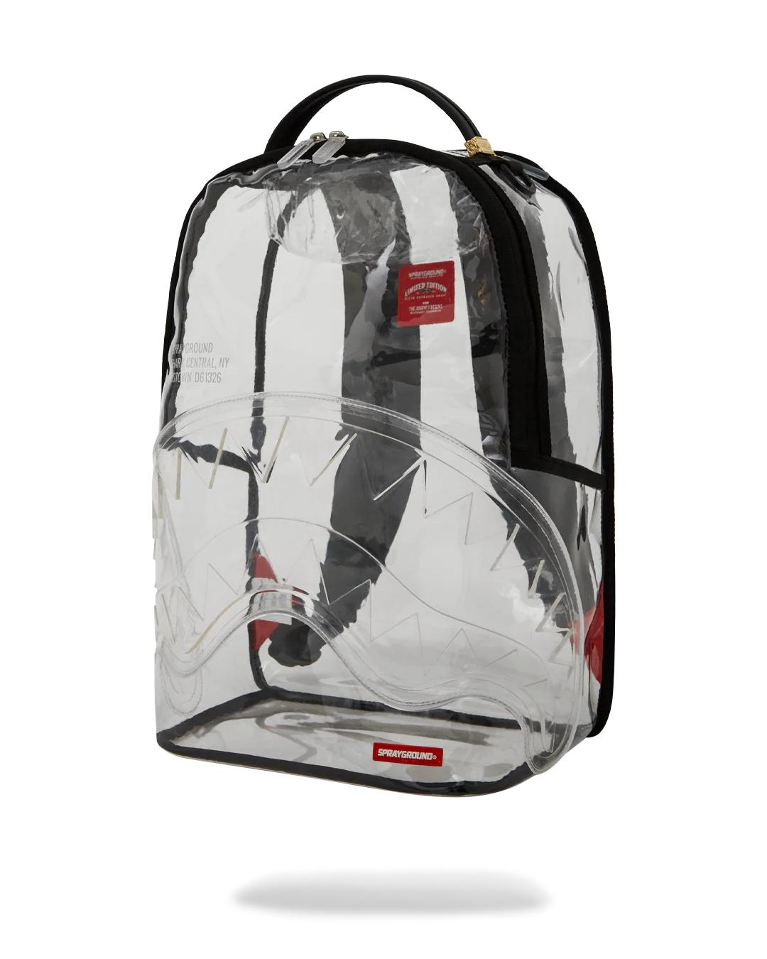 Sprayground Trending | 100% CLEAR BACKPACK - SHARK CENTRAL