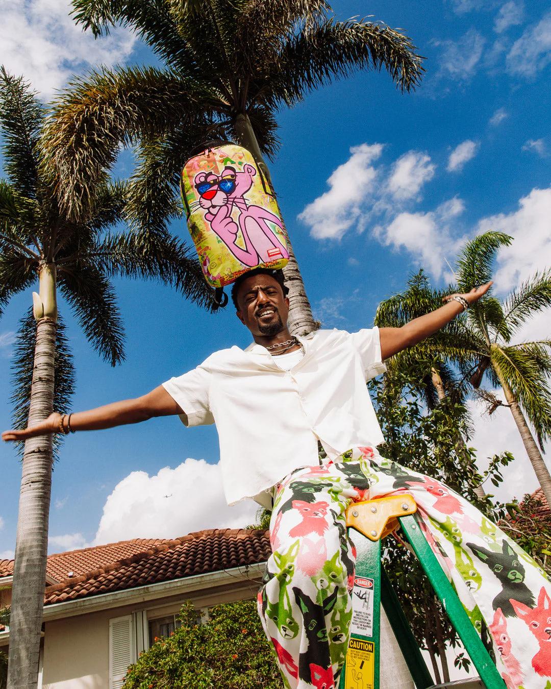 Sprayground Trending | PINK PANTHER DIAMOND SHADES BACKPACK