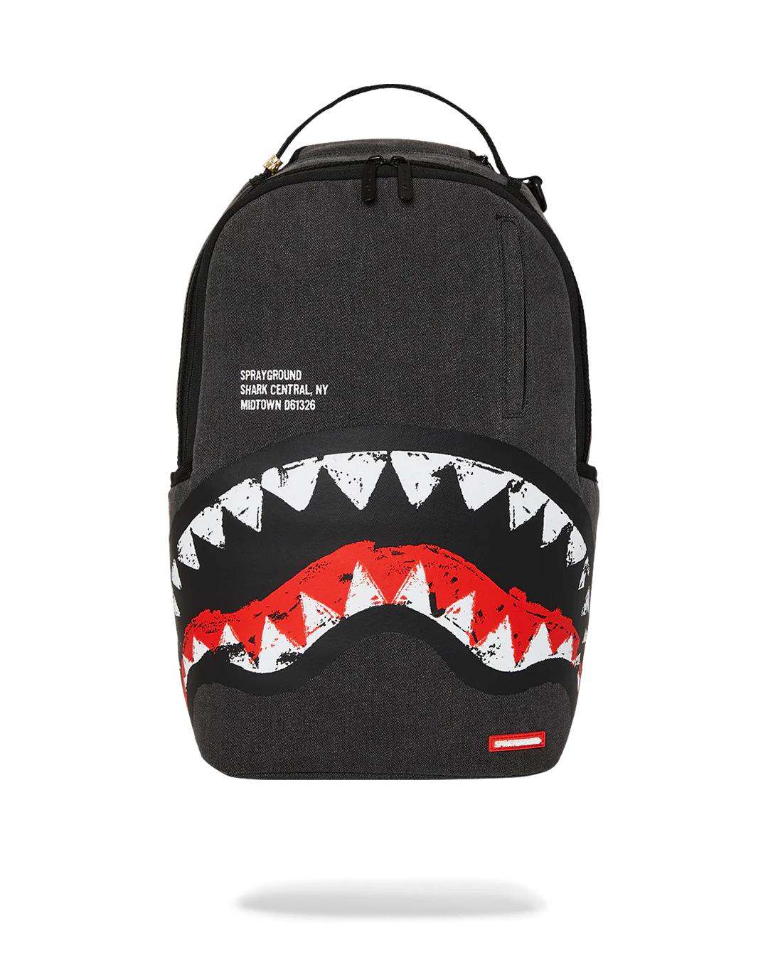 Sprayground Popular | SHARK CENTRAL DENIM VENOM BACKPACK