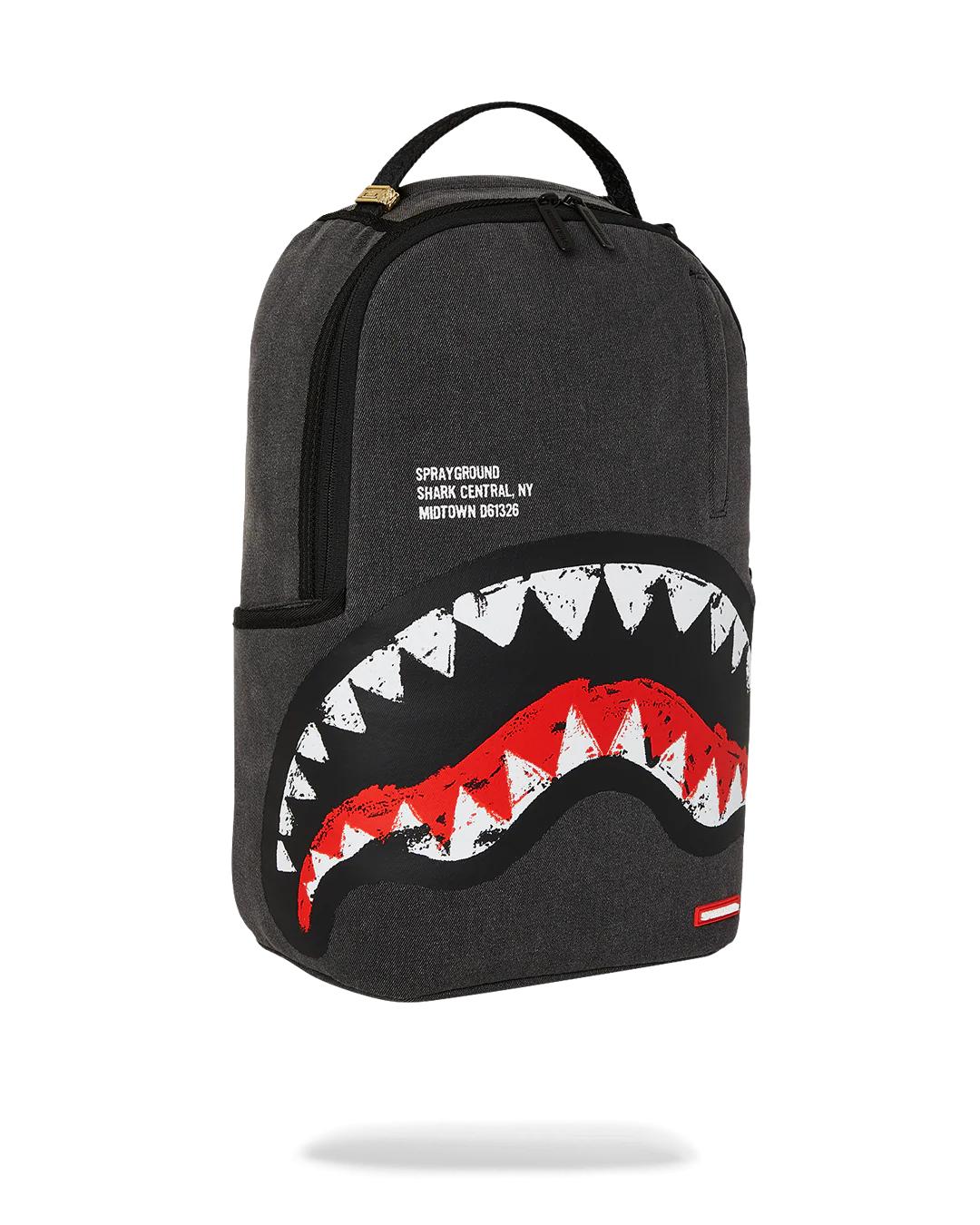 Sprayground Popular | SHARK CENTRAL DENIM VENOM BACKPACK