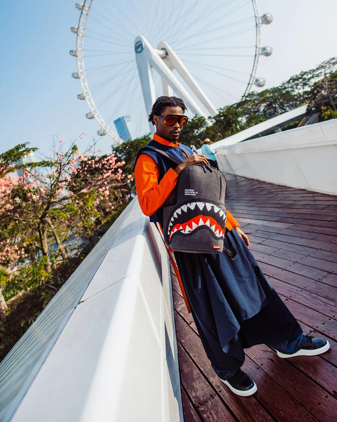 Sprayground Popular | SHARK CENTRAL DENIM VENOM BACKPACK