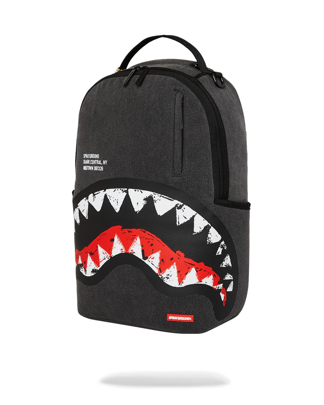 Sprayground Popular | SHARK CENTRAL DENIM VENOM BACKPACK