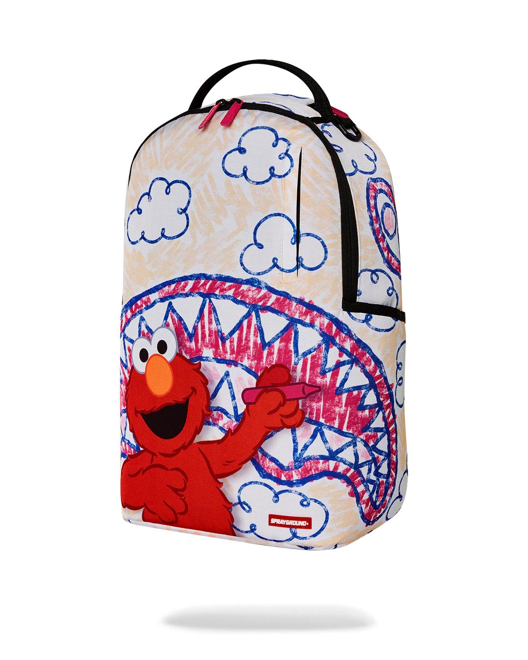 Sprayground Signature | ELMO'S WORLD SHARK SKETCH BACKPACK
