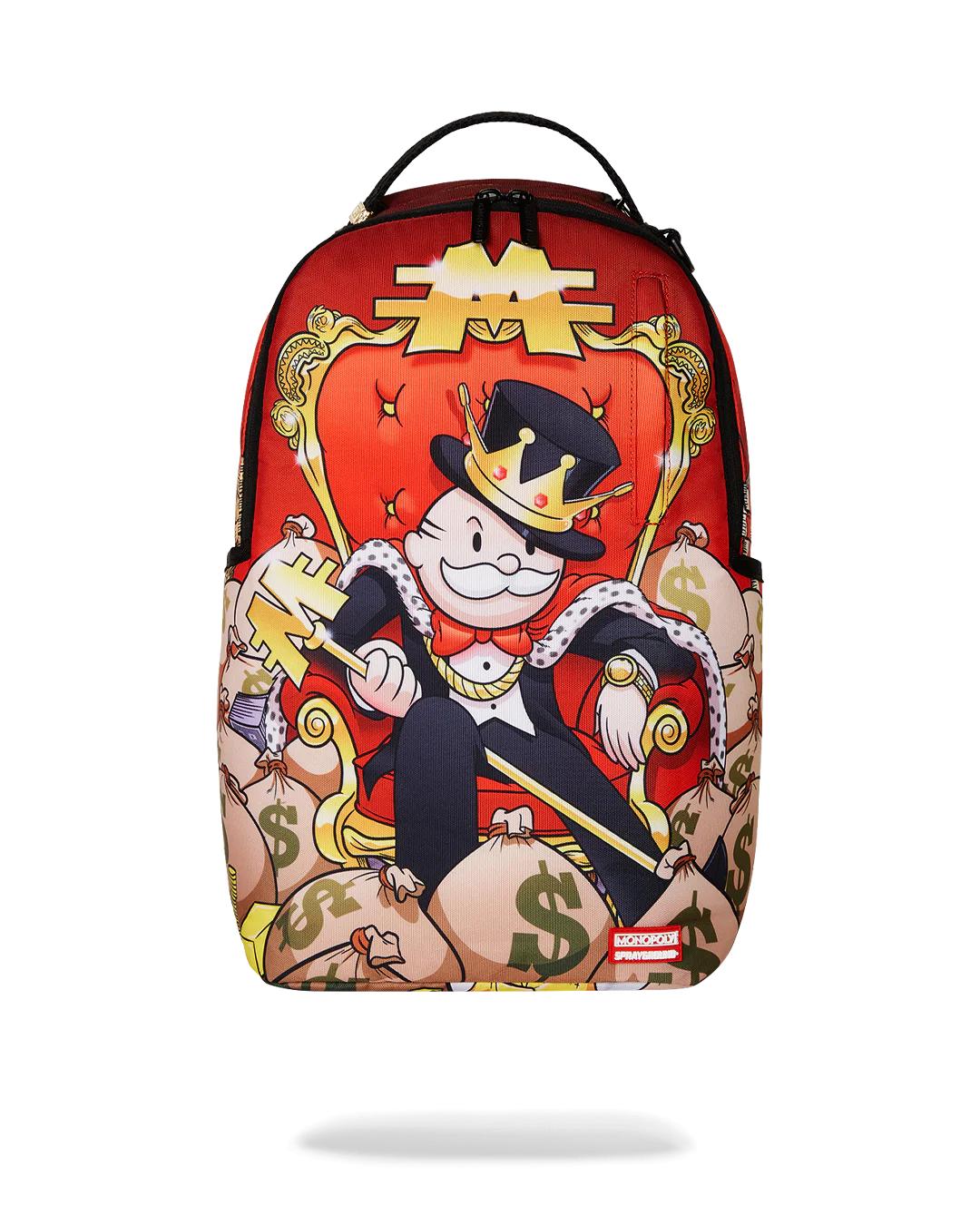 Sprayground Trending | MONOPOLY GOLD EMPIRE THRONE BACKPACK
