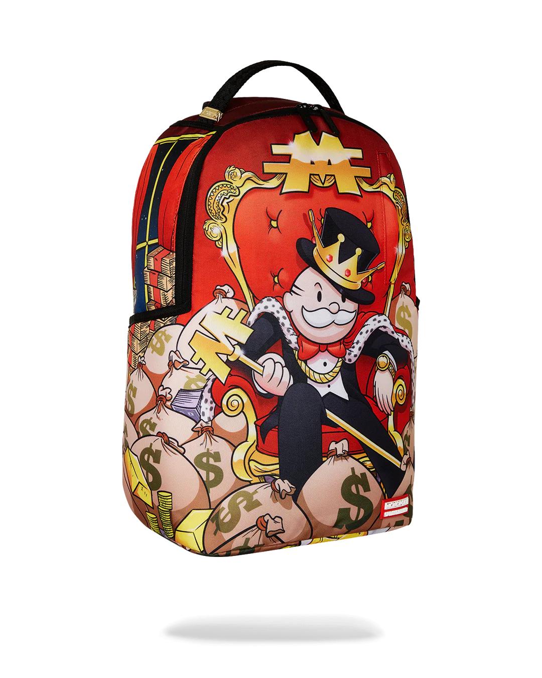 Sprayground Trending | MONOPOLY GOLD EMPIRE THRONE BACKPACK