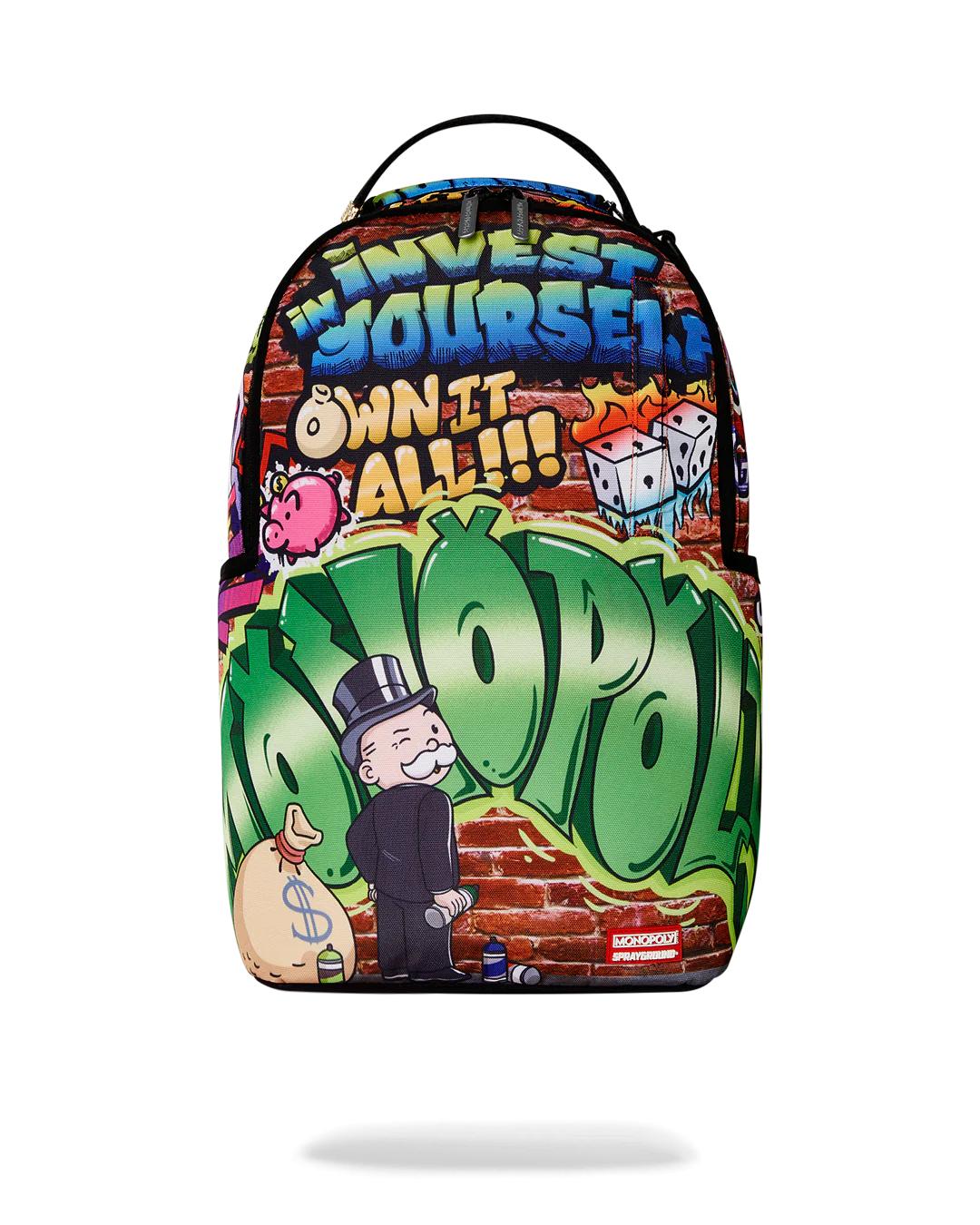 Sprayground Exclusive | MONOPOLY GRAFFITI GOLD RUSH DLXR BACKPACK
