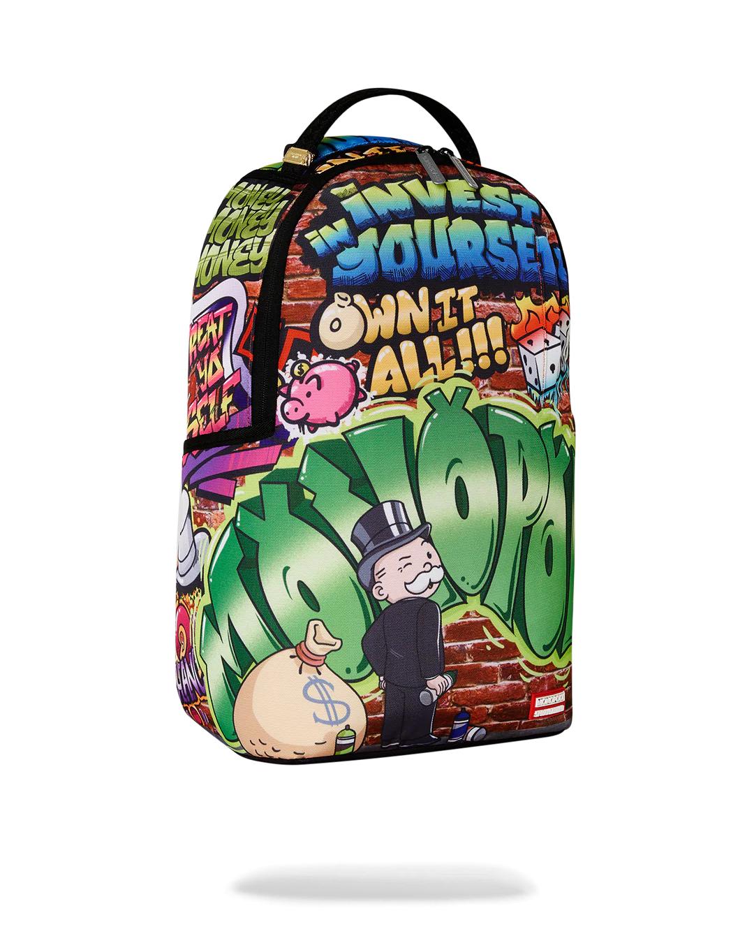 Sprayground Exclusive | MONOPOLY GRAFFITI GOLD RUSH DLXR BACKPACK