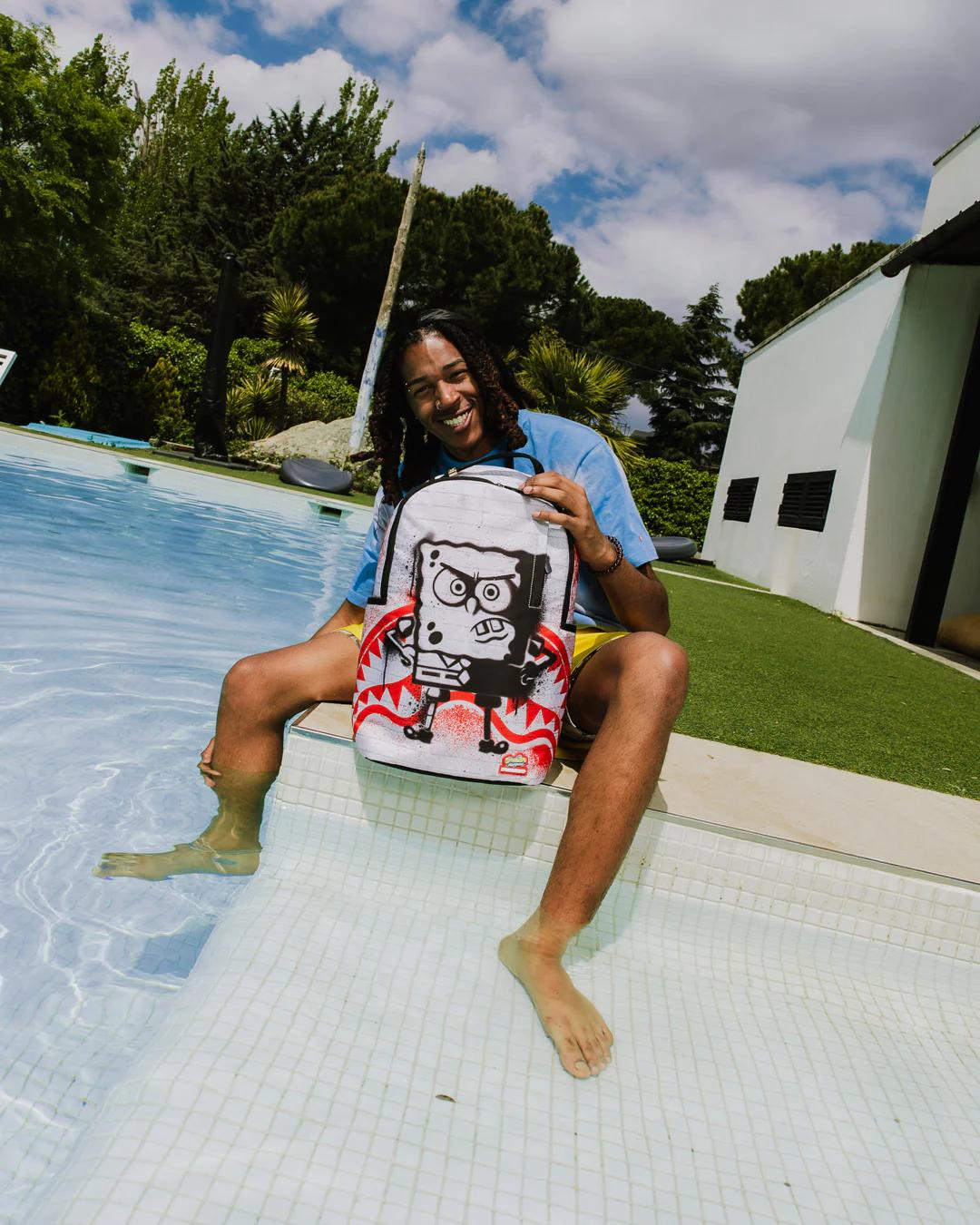 Sprayground Popular | SPONGEBOB STENCIL WALL DLXR BACKPACK