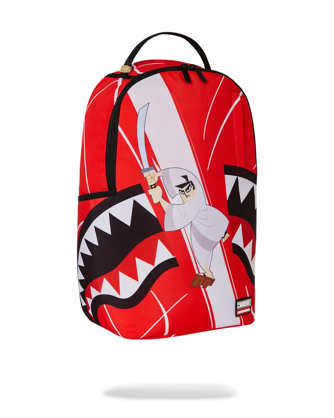 Sprayground Trending | SAMURAI JACK SHARK MOUTH SLICE DLXR BACKPACK