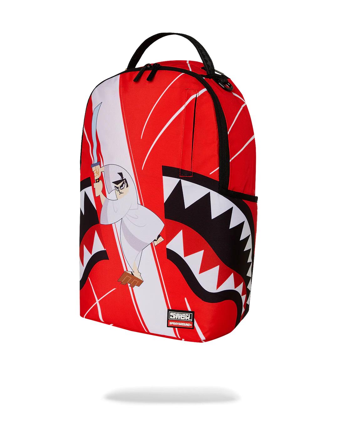 Sprayground Trending | SAMURAI JACK SHARK MOUTH SLICE DLXR BACKPACK
