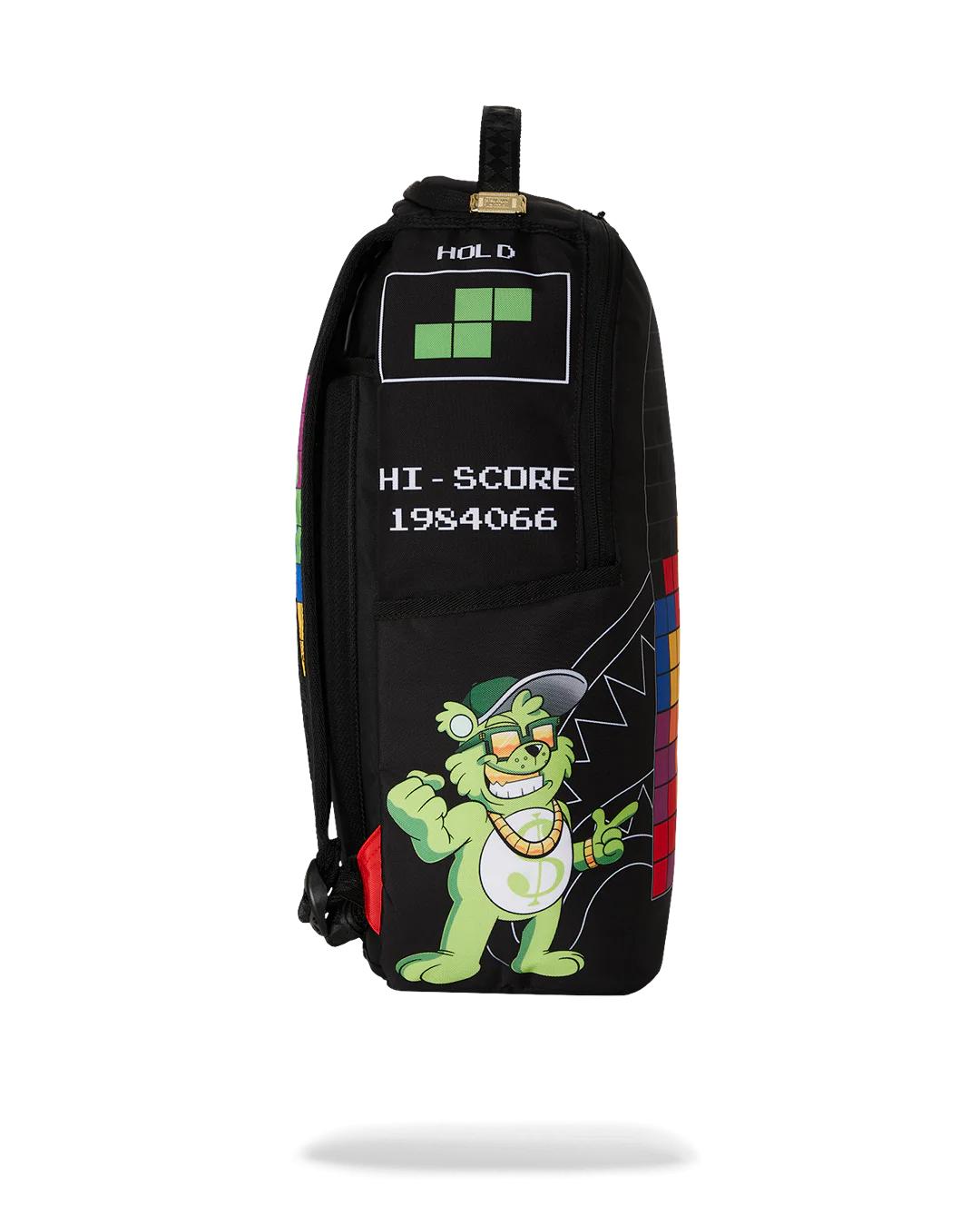 Sprayground Best Seller | TETRIS WITH DIABLO AND MONEY BEAR BACKPACK