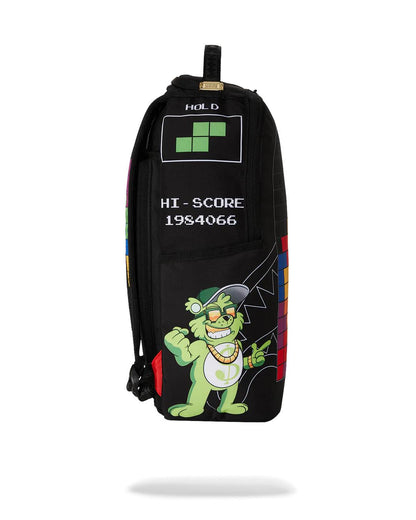 Sprayground Best Seller | TETRIS WITH DIABLO AND MONEY BEAR BACKPACK