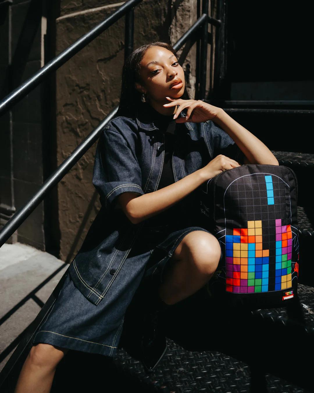 Sprayground Best Seller | TETRIS WITH DIABLO AND MONEY BEAR BACKPACK