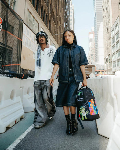 Sprayground Best Seller | TETRIS WITH DIABLO AND MONEY BEAR BACKPACK