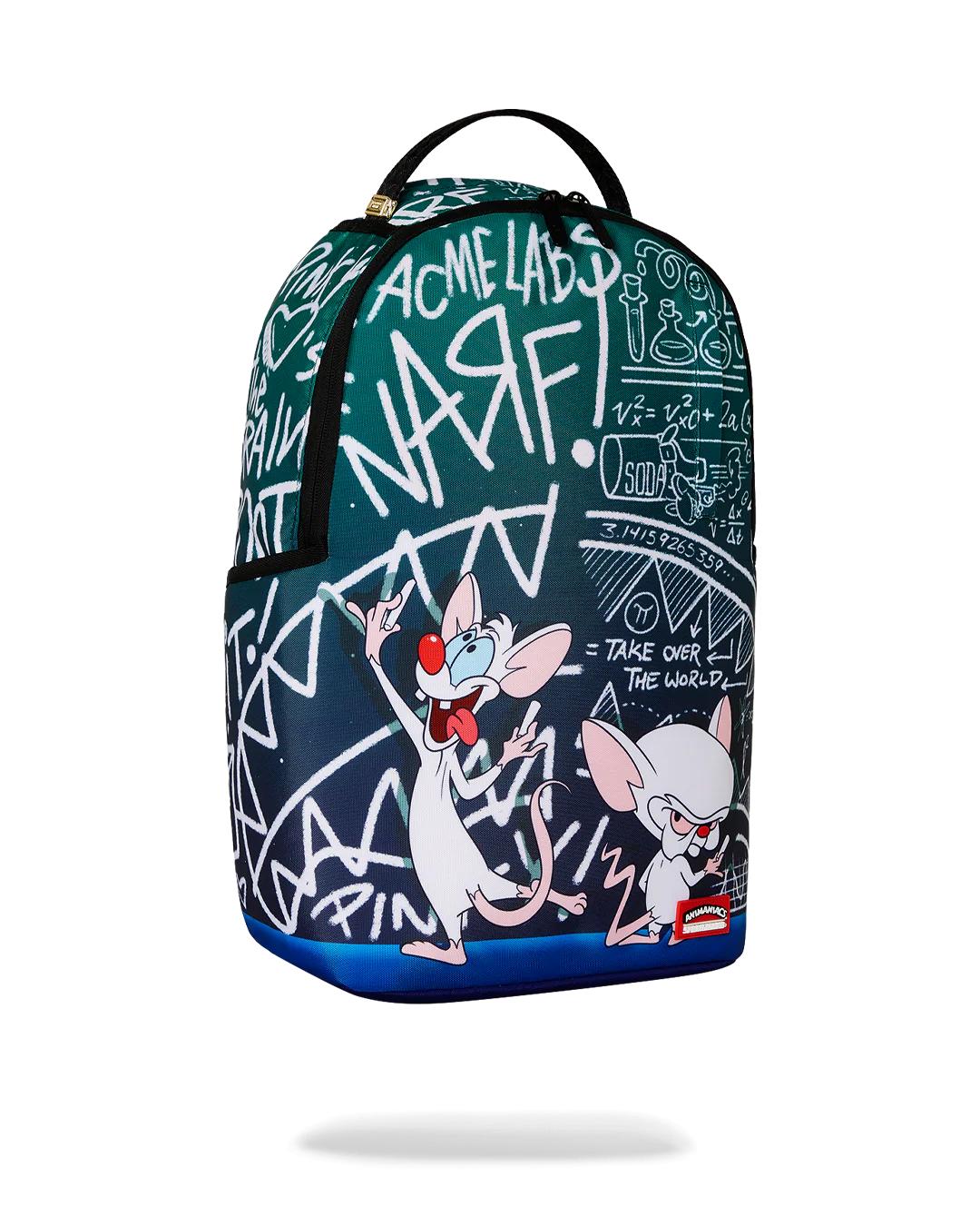 Sprayground Recommended | PINKY AND THE BRAIN TAKIN OVER THE WORLD DLXR BACKPACK